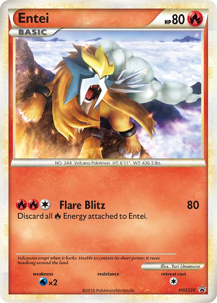 Entei (HGSS20) [HeartGold & SoulSilver: Black Star Promos] | Gear Gaming Bentonville