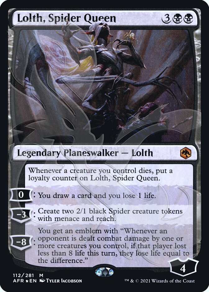 Lolth, Spider Queen (Ampersand Promo) [Dungeons & Dragons: Adventures in the Forgotten Realms Promos] | Gear Gaming Bentonville