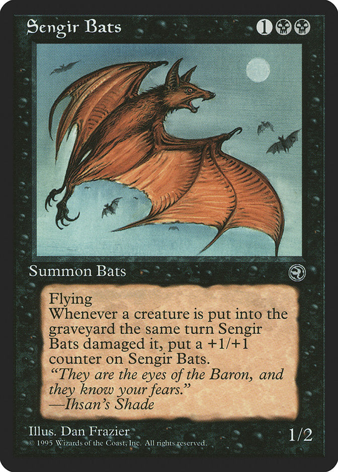 Sengir Bats (Ihsan's Shade Flavor Text) [Homelands] | Gear Gaming Bentonville