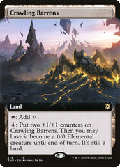 Crawling Barrens (Extended Art) [Zendikar Rising] | Gear Gaming Bentonville