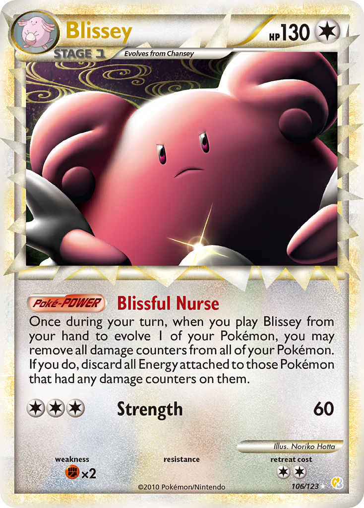 Blissey (106/123) [HeartGold & SoulSilver: Base Set] | Gear Gaming Bentonville