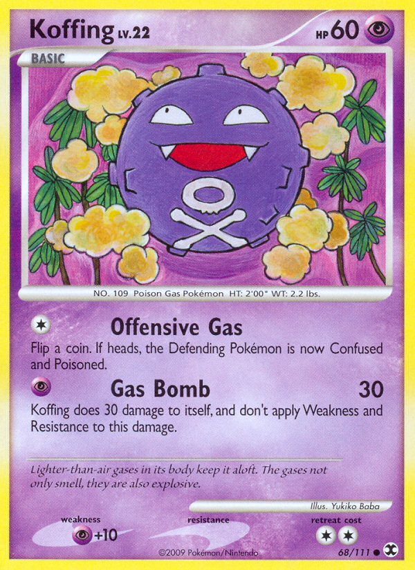 Koffing (68/111) [Platinum: Rising Rivals] | Gear Gaming Bentonville