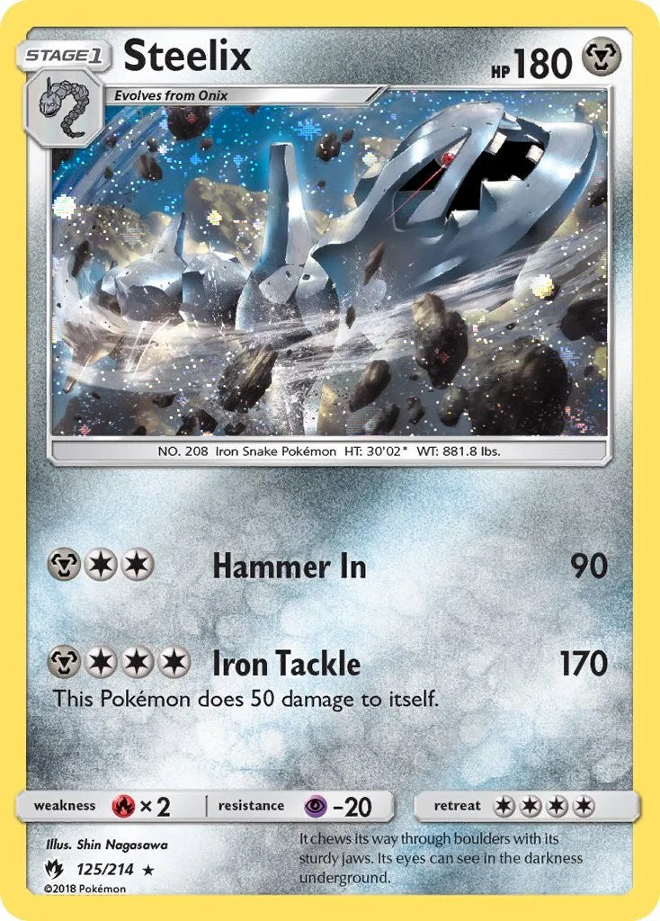 Steelix (125/214) (Cosmos Holo) [Sun & Moon: Lost Thunder] | Gear Gaming Bentonville