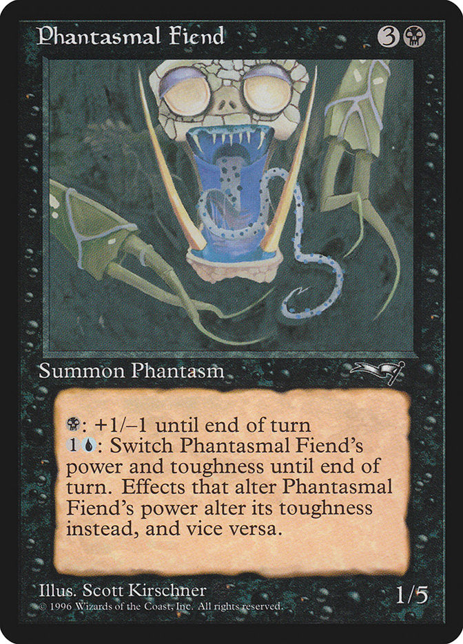 Phantasmal Fiend (Dark Green Background) [Alliances] | Gear Gaming Bentonville