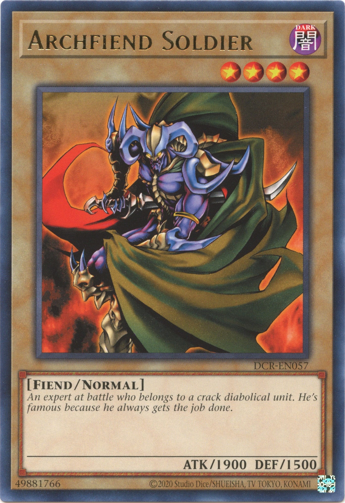 Archfiend Soldier (25th Anniversary) [DCR-EN057] Rare | Gear Gaming Bentonville