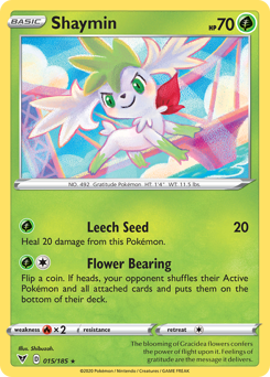 Shaymin (015/185) [Sword & Shield: Vivid Voltage] | Gear Gaming Bentonville