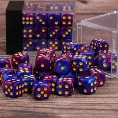 (purple+navy) 12mm D6 block of 36 dice | Gear Gaming Bentonville