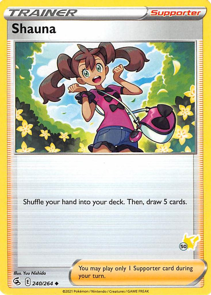 Shauna (240/264) (Pikachu Stamp #50) [Battle Academy 2022] | Gear Gaming Bentonville