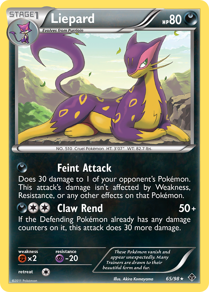 Liepard (65/98) [Black & White: Emerging Powers] | Gear Gaming Bentonville