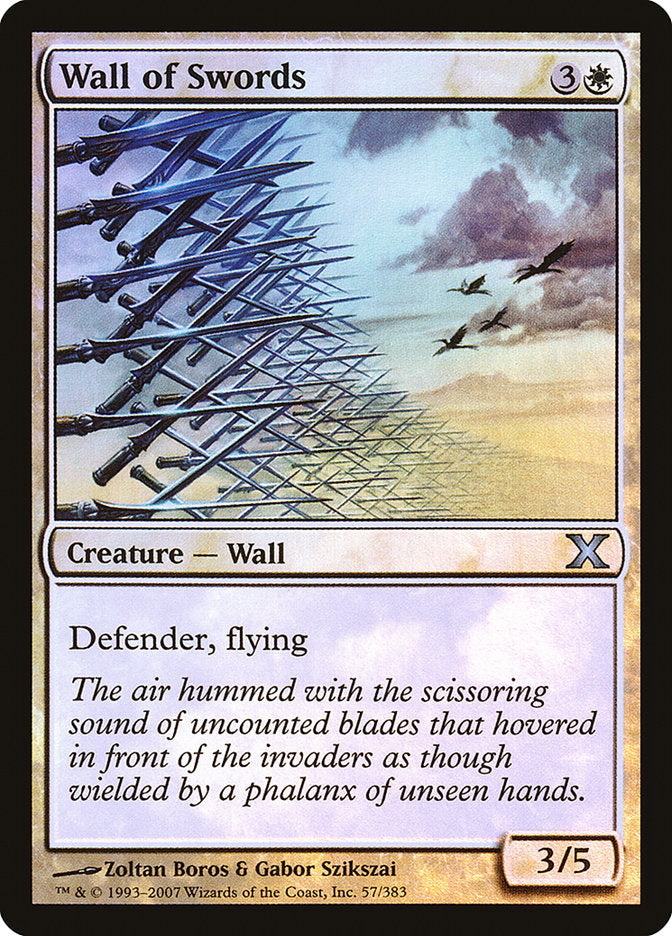 Wall of Swords (Premium Foil) [Tenth Edition] | Gear Gaming Bentonville