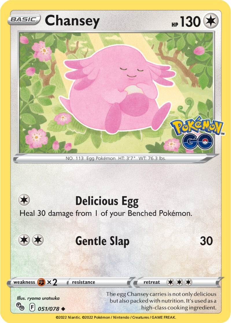 Chansey (051/078) [Pokémon GO] | Gear Gaming Bentonville