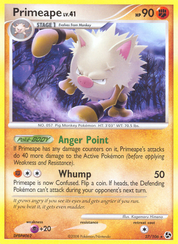 Primeape (27/106) [Diamond & Pearl: Great Encounters] | Gear Gaming Bentonville