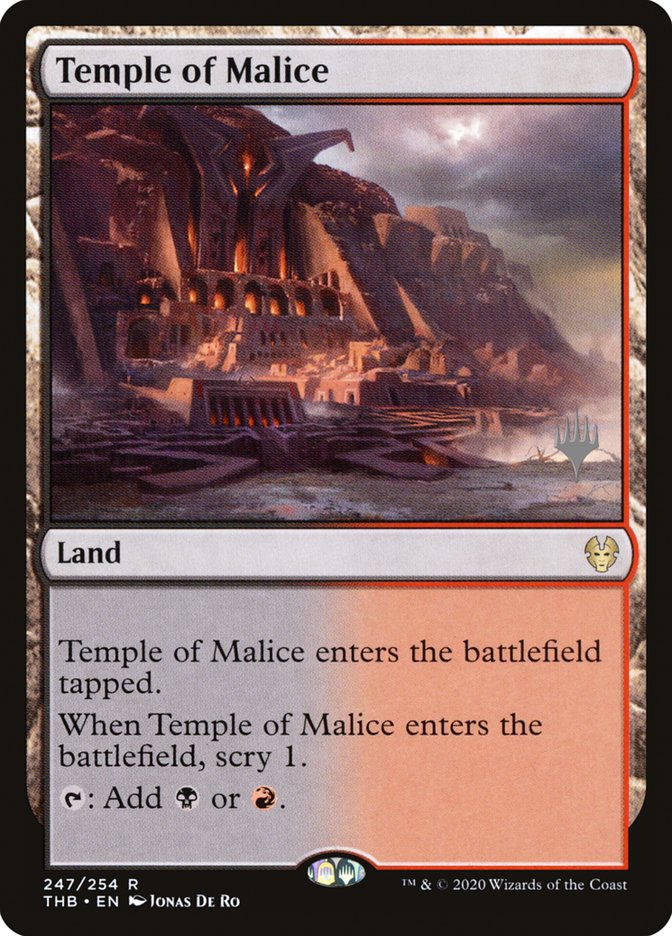 Temple of Malice (Promo Pack) [Theros Beyond Death Promos] | Gear Gaming Bentonville