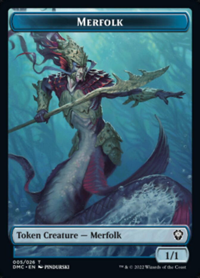 Merfolk Token [Dominaria United Commander Tokens] | Gear Gaming Bentonville