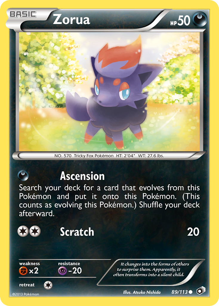 Zorua (89/113) [Black & White: Legendary Treasures] | Gear Gaming Bentonville