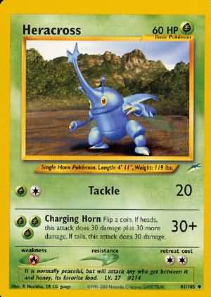 Heracross (41/105) [Neo Destiny Unlimited] | Gear Gaming Bentonville