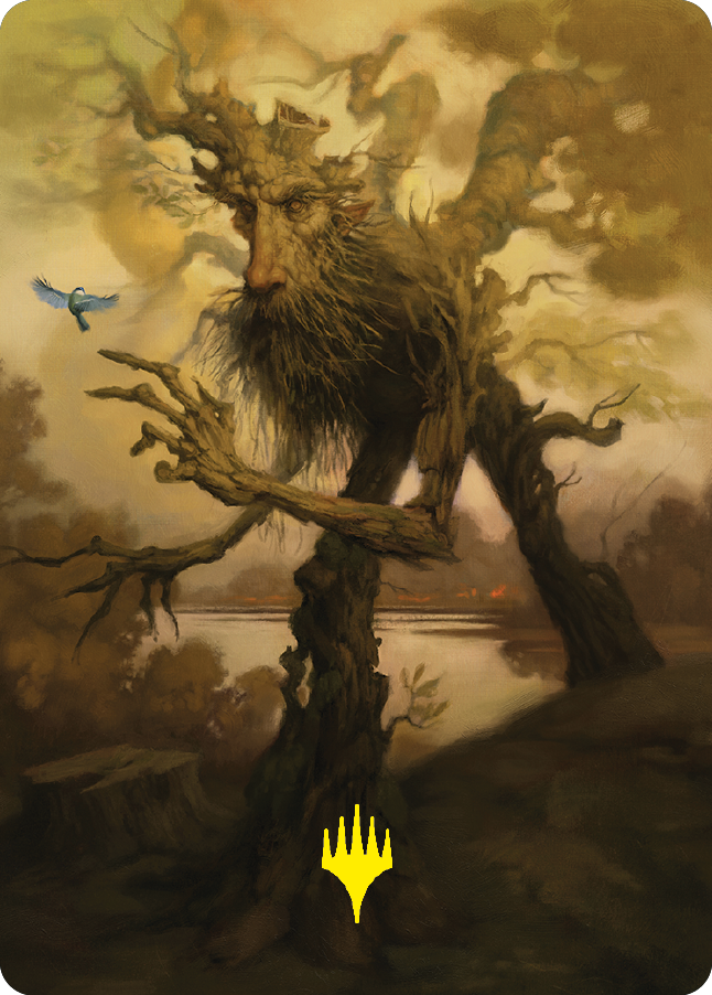 Treefolk Token Art Card (Gold-Stamped Signature) [The Lord of the Rings: Tales of Middle-earth Art Series] | Gear Gaming Bentonville