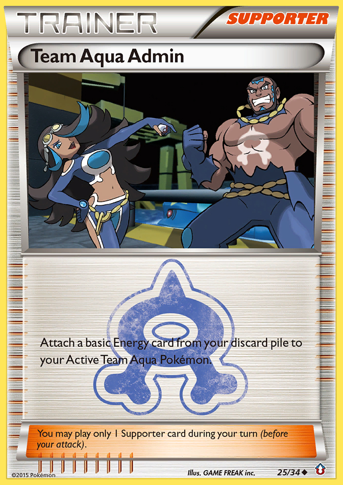 Team Aqua Admin (25/34) [XY: Double Crisis] | Gear Gaming Bentonville