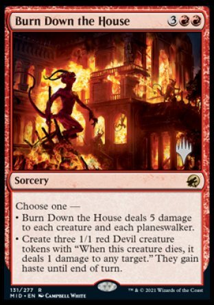 Burn Down the House (Promo Pack) [Innistrad: Midnight Hunt Promos] | Gear Gaming Bentonville