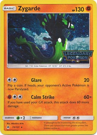 Zygarde (72/131) (Cosmos Holo) [Sun & Moon: Forbidden Light] | Gear Gaming Bentonville