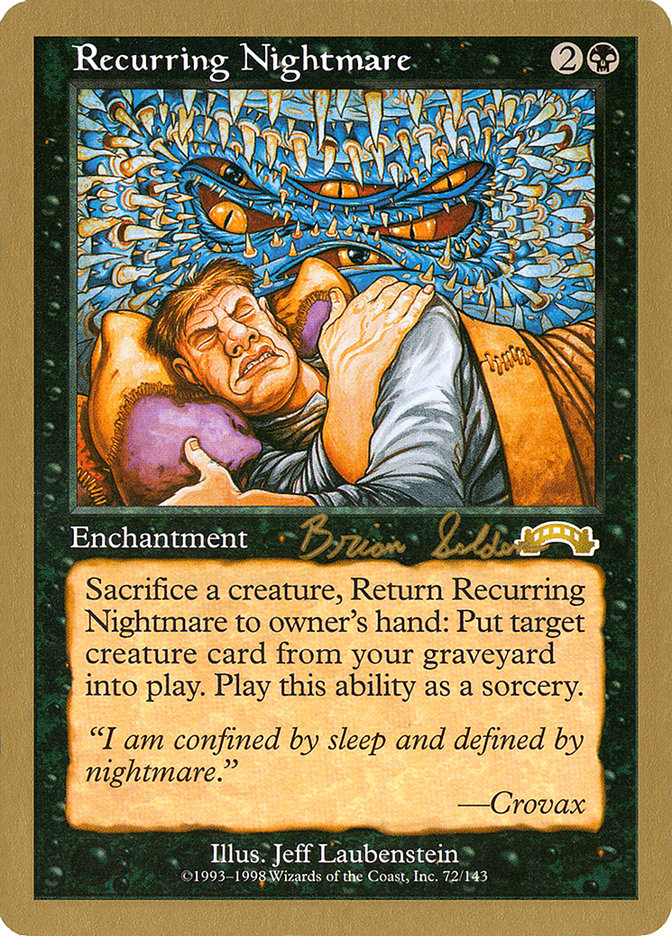 Recurring Nightmare (Brian Selden) [World Championship Decks 1998] | Gear Gaming Bentonville