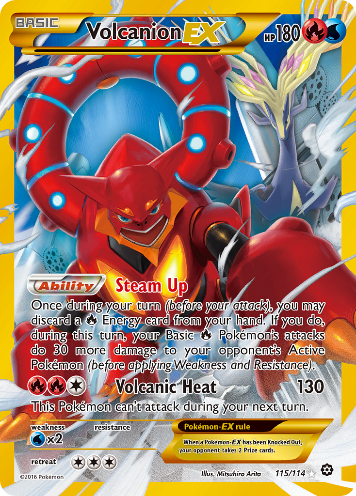 Volcanion EX (115/114) [XY: Steam Siege] | Gear Gaming Bentonville