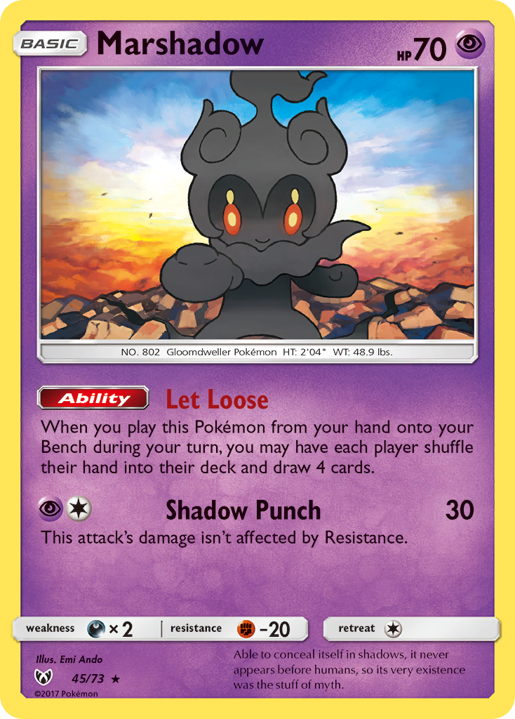 Marshadow (45/73) [Sun & Moon: Shining Legends] | Gear Gaming Bentonville