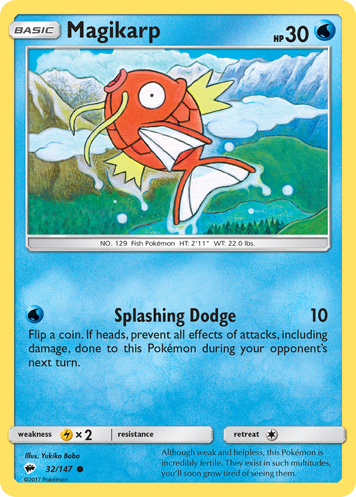 Magikarp (32/147) [Sun & Moon: Burning Shadows] | Gear Gaming Bentonville