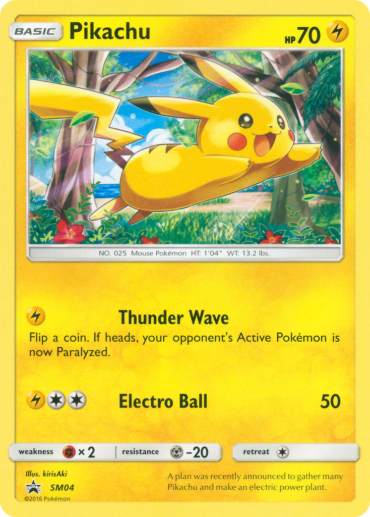 Pikachu (SM04) (Target Non Holo) [Sun & Moon: Black Star Promos] | Gear Gaming Bentonville