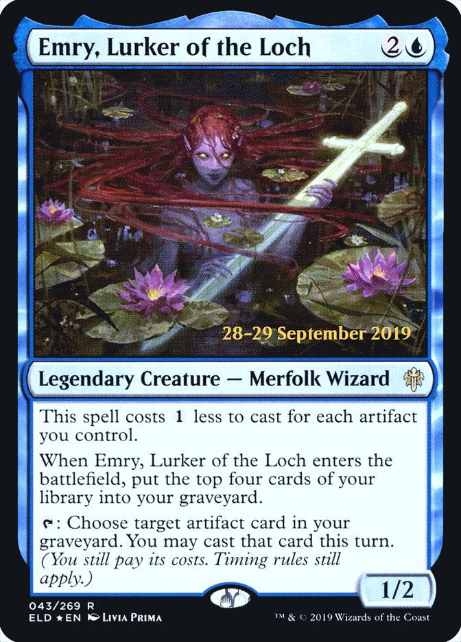 Emry, Lurker of the Loch  [Throne of Eldraine Prerelease Promos] | Gear Gaming Bentonville