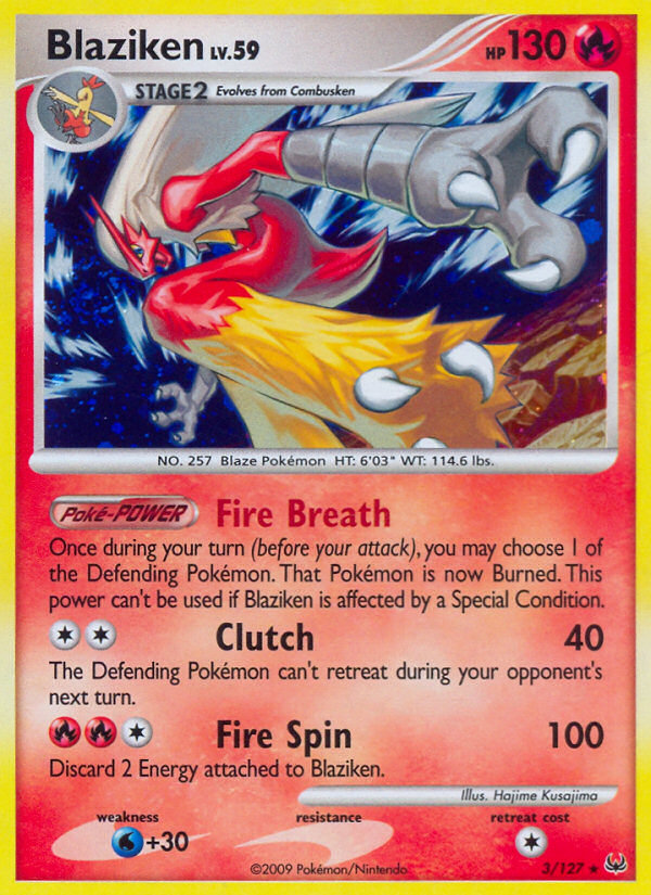 Blaziken (3/127) [Platinum: Base Set] | Gear Gaming Bentonville