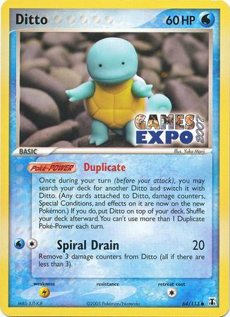 Ditto (64/113) (Games Expo Exclusive) [EX: Delta Species] | Gear Gaming Bentonville