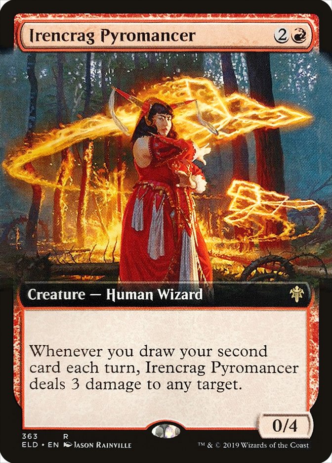 Irencrag Pyromancer (Extended Art) [Throne of Eldraine] | Gear Gaming Bentonville