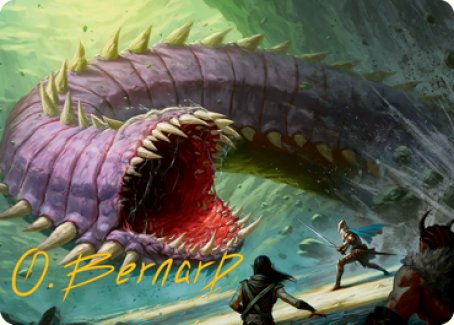 Purple Worm Art Card (Gold-Stamped Signature) [Dungeons & Dragons: Adventures in the Forgotten Realms Art Series] | Gear Gaming Bentonville