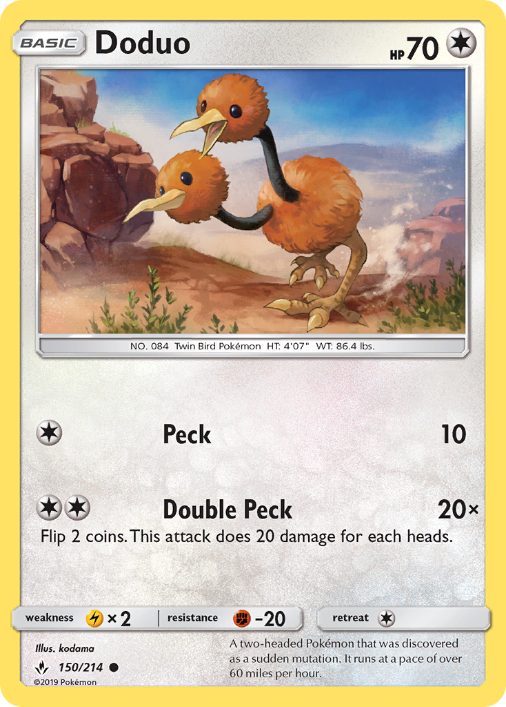 Doduo (150/214) [Sun & Moon: Unbroken Bonds] | Gear Gaming Bentonville