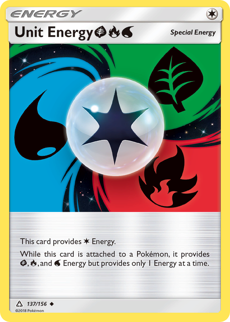 Unit Energy (137/156) (Grass, Fire, Water) [Sun & Moon: Ultra Prism] | Gear Gaming Bentonville