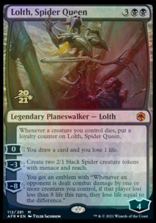 Lolth, Spider Queen [Dungeons & Dragons: Adventures in the Forgotten Realms Prerelease Promos] | Gear Gaming Bentonville