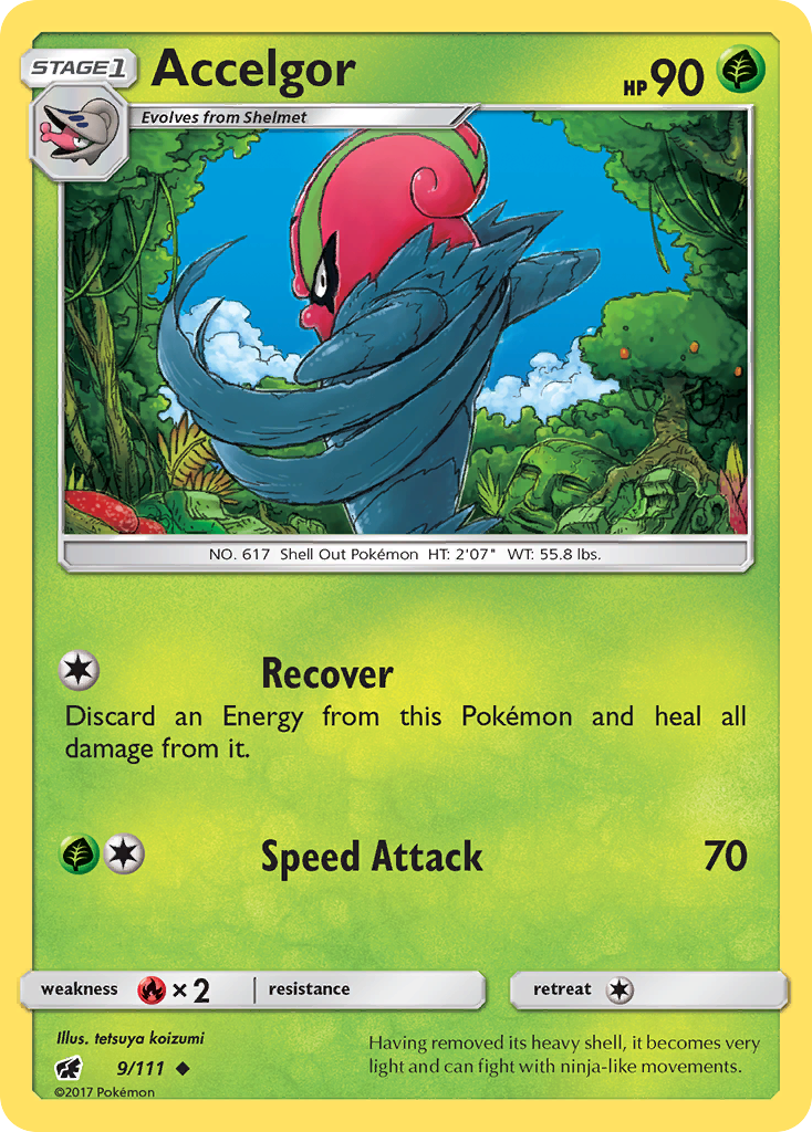 Accelgor (9/111) [Sun & Moon: Crimson Invasion] | Gear Gaming Bentonville