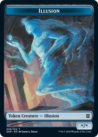 Illusion // Plant Double-sided Token [Zendikar Rising Tokens] | Gear Gaming Bentonville