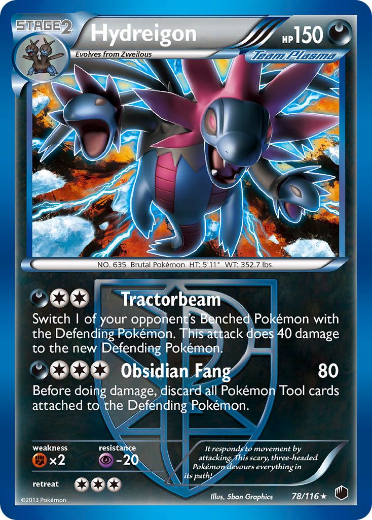 Hydreigon (78/116) [Black & White: Plasma Freeze] | Gear Gaming Bentonville