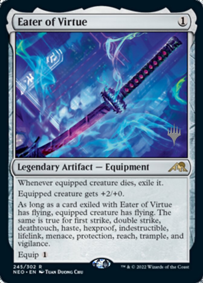 Eater of Virtue (Promo Pack) [Kamigawa: Neon Dynasty Promos] | Gear Gaming Bentonville