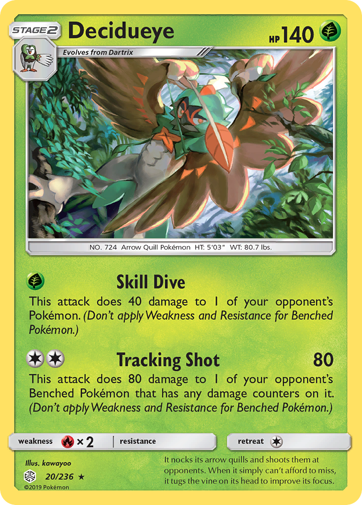 Decidueye (20/236) [Sun & Moon: Cosmic Eclipse] | Gear Gaming Bentonville