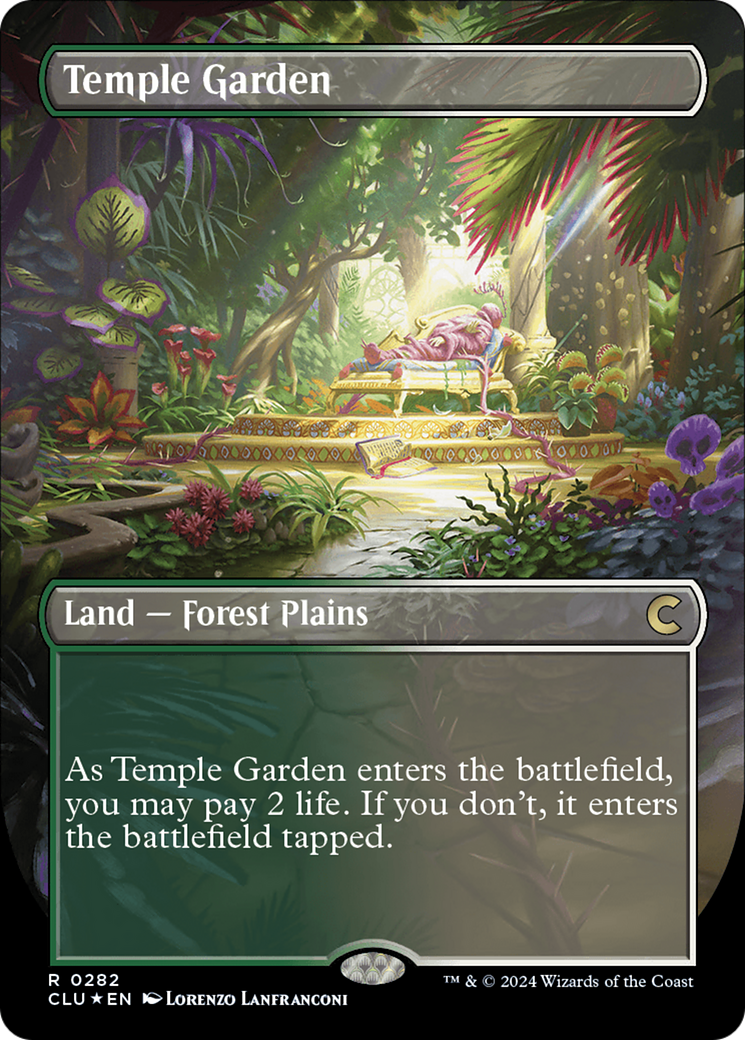 Temple Garden (Borderless) [Ravnica: Clue Edition] | Gear Gaming Bentonville