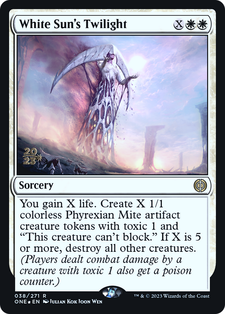 White Sun's Twilight [Phyrexia: All Will Be One Prerelease Promos] | Gear Gaming Bentonville