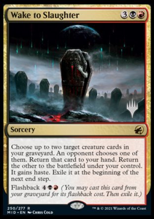 Wake to Slaughter (Promo Pack) [Innistrad: Midnight Hunt Promos] | Gear Gaming Bentonville