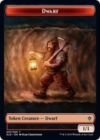 Dwarf // Food (17) Double-sided Token [Throne of Eldraine Tokens] | Gear Gaming Bentonville