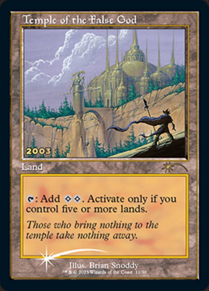 Temple of the False God [30th Anniversary Promos] | Gear Gaming Bentonville