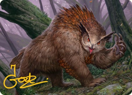 Owlbear Art Card (Gold-Stamped Signature) [Dungeons & Dragons: Adventures in the Forgotten Realms Art Series] | Gear Gaming Bentonville