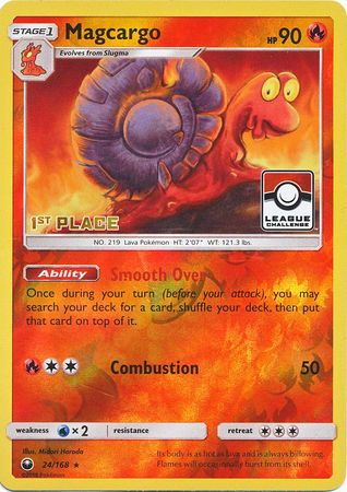 Magcargo (24/168) (League Promo 1st Place) [Sun & Moon: Celestial Storm] | Gear Gaming Bentonville