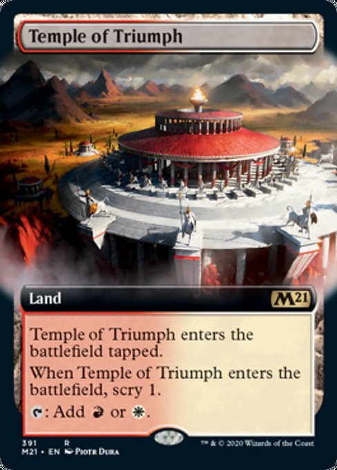 Temple of Triumph (Extended Art) [Core Set 2021] | Gear Gaming Bentonville